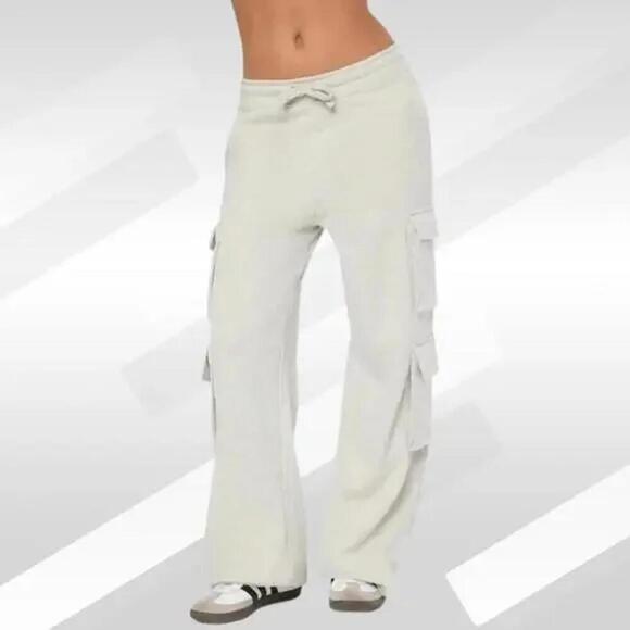 2/$50 WeWoreWhat Heather Grey Fleece Cargo Sweatpants Size XS | Cozy Style - Picture 1 of 8
